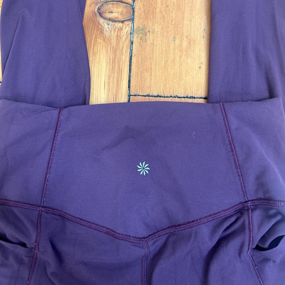 Athleta red high waisted leggings with